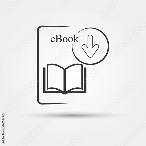 ebook download icon vector
