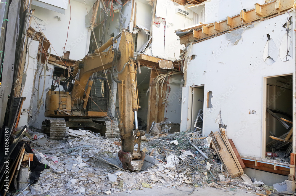 Obraz premium 解体工事