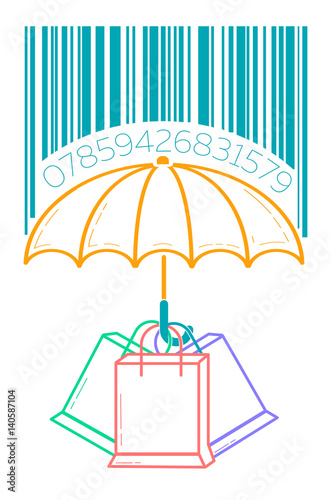 Icon сoncept of consumer protection