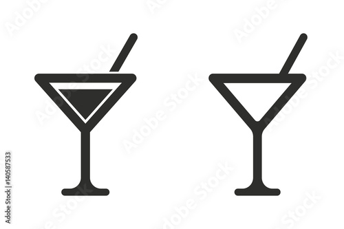 Cocktail - vector icon.