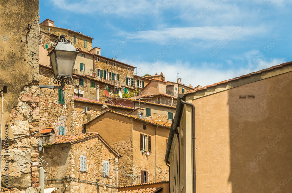 Campiglia is a beautiful medieval town that sits on a hill overlooking the surrounding region of Tuscany