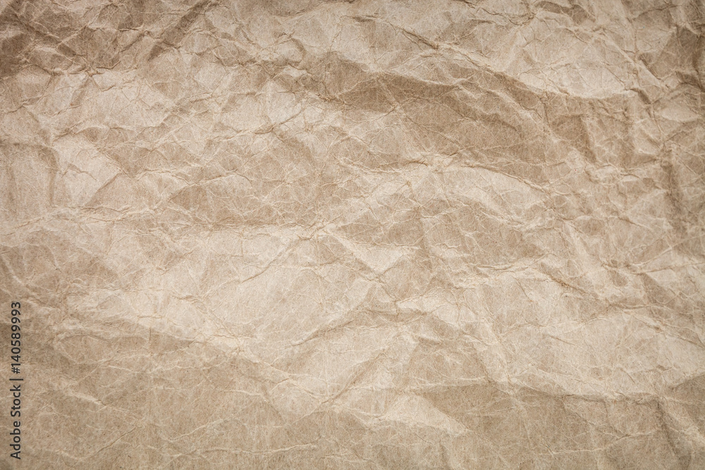 Texture of crumpled brown paper Texture of crumpled brown paper