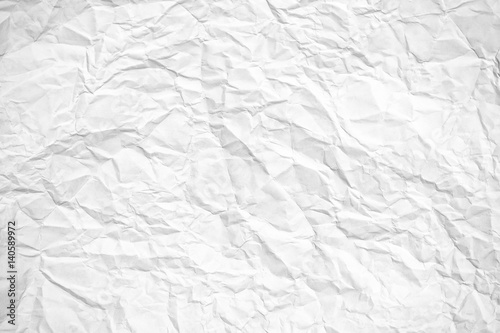 Texture of crumpled white paper