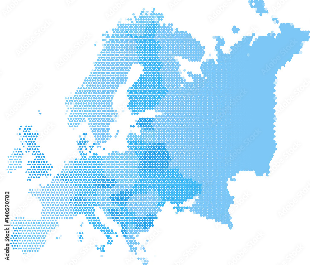 Naklejka premium Map of Europe, Vector illustration