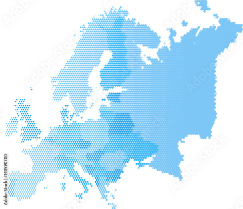 Map of Europe, Vector illustration