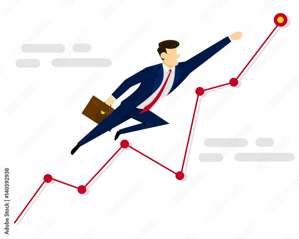 Modern Creative Business Strategy Illustration Concept - Sales And Performance Improvement Modern Creative Business Strategy Illustration Concept - Sales And Performance Improvement