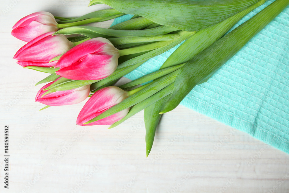 Fototapeta premium pink tulips