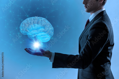 AI(Artificial Intelligence) concept, 3d rendering