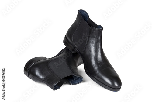 Men s shoes on a white background with clipping path