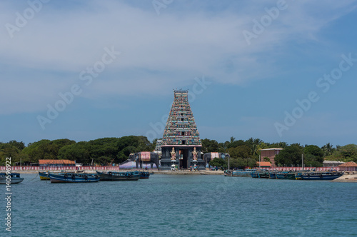 Tableau sur toile Temple Nagapooshani Amman Kovil, Nainativu, Jaffna, Sri Lanka
