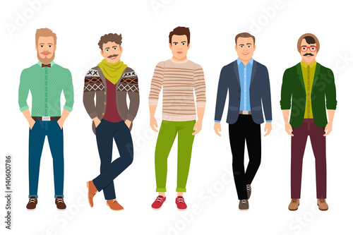 Confident fashion man in casual clothes