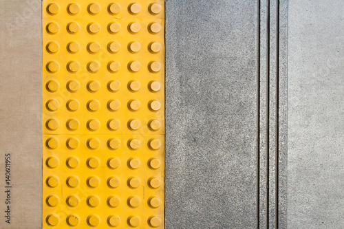 Dot sign on the floor for warning blind people