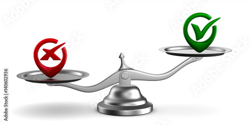 Scales on white background. Isolated 3D image