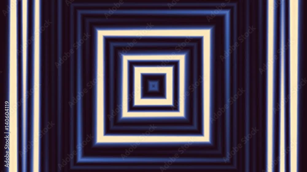 Animated abstract background from scalable irregular rectangles with common center, loop without breaks