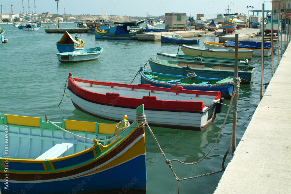 Boats in a harbour