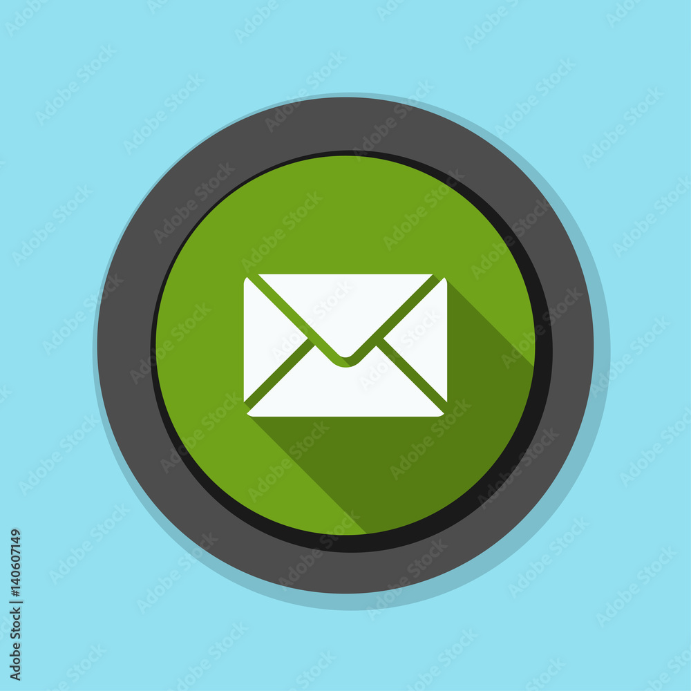 Mail button illustration Mail button illustration