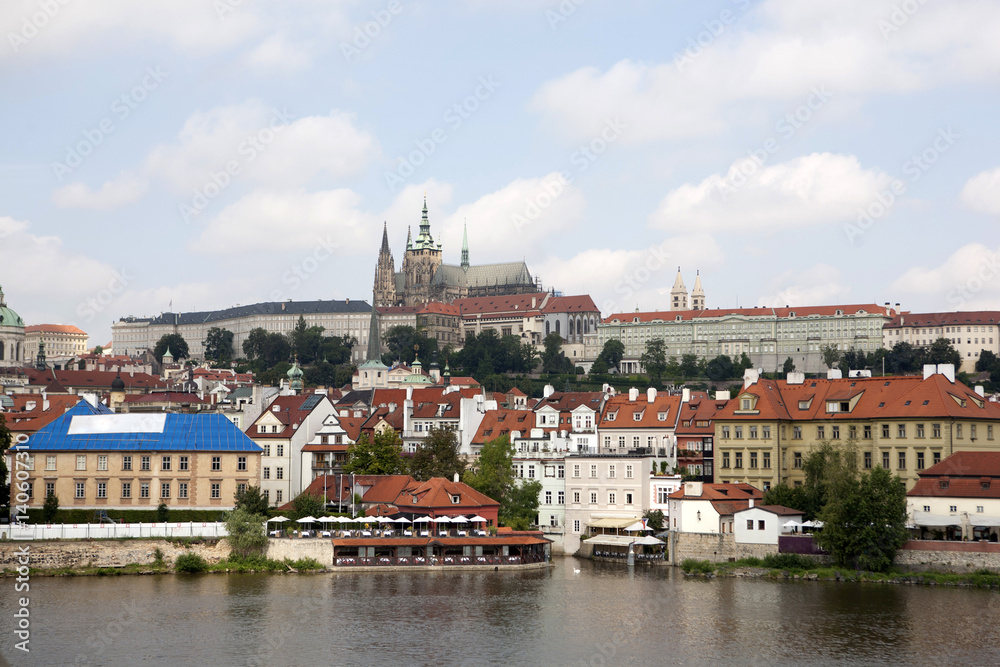 The buildings of Prague