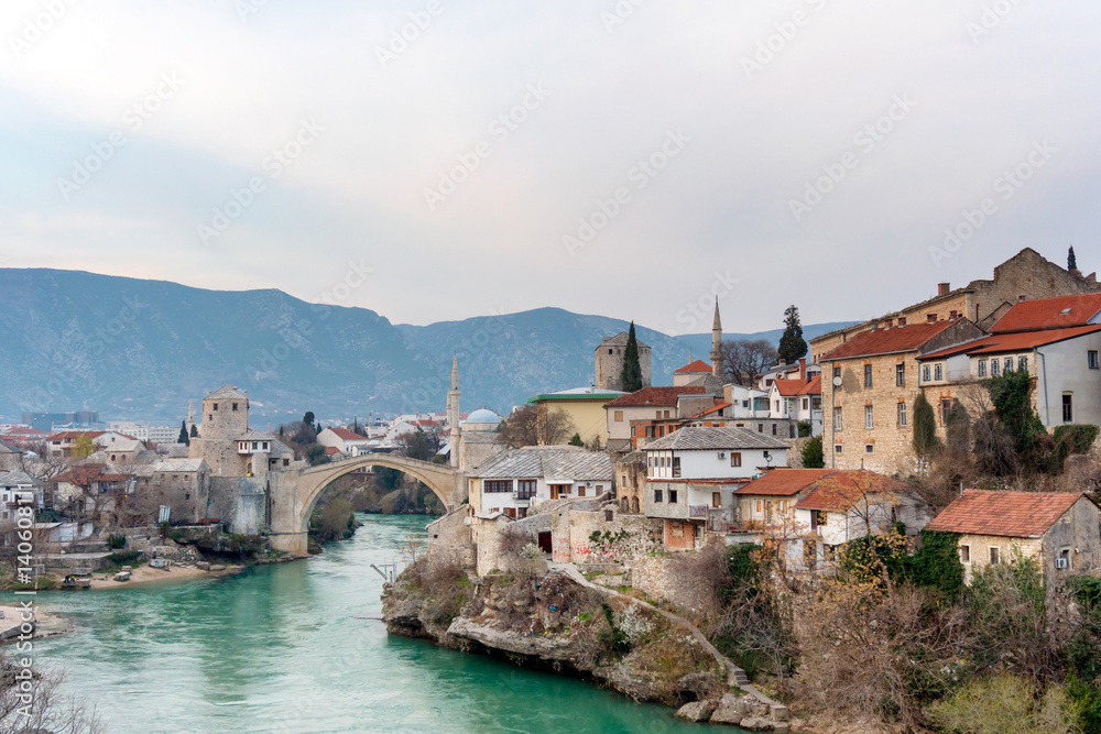 old bridge in Mostar Bosnia and Herzegovina