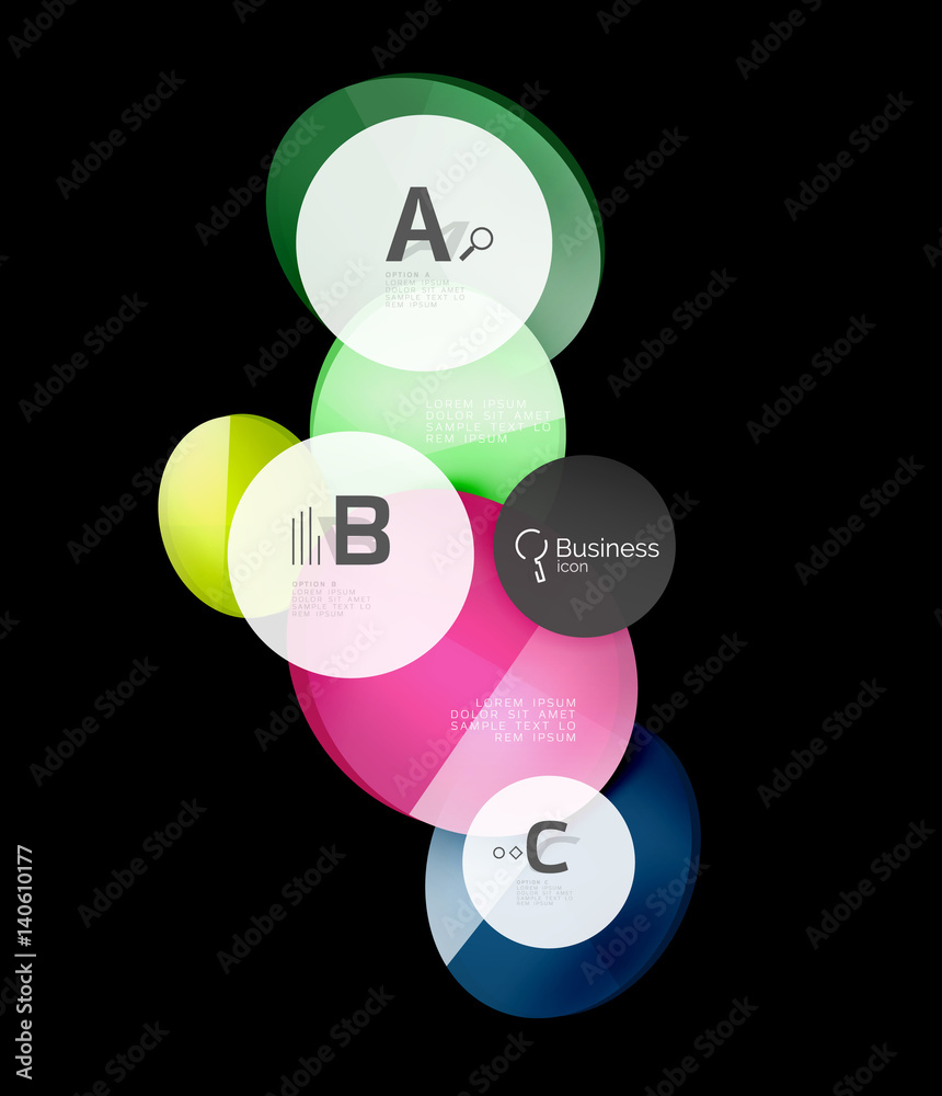 Geometrical abstract infographics banner template Geometrical abstract infographics banner template