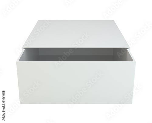 Package isolated on white background. 3d rendering