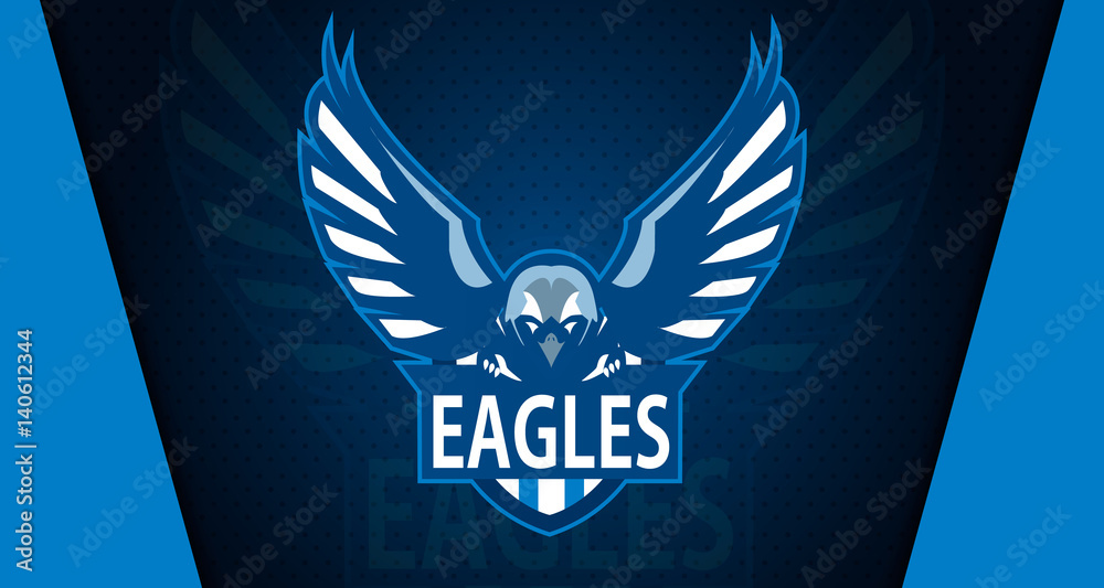 Eagle logo mascot for a team. Sport logo. Vector illustration. EPS10 ...