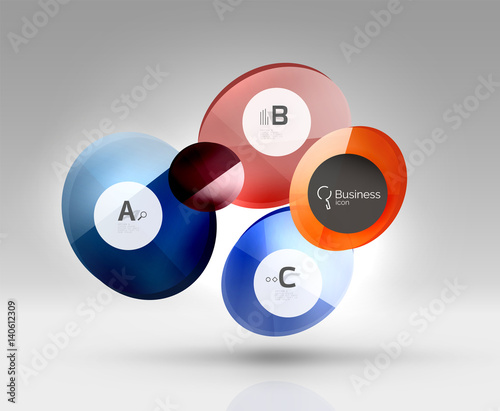 Glass circle infographics Free Download Glass circle infographics - GFXLoad