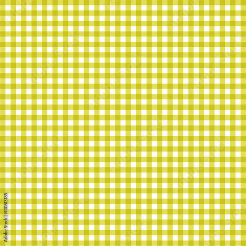Vector gingham pattern in yellow background