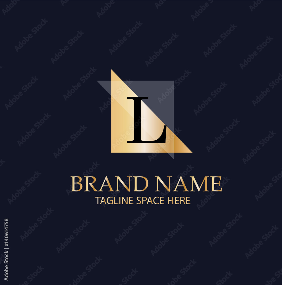 Obraz premium L Letter Logo Design.Sign.Symbol.Typography