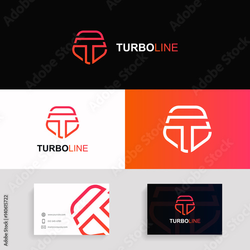 Letter T logo icon shield icon protection sign vector design. Company branding with business card.