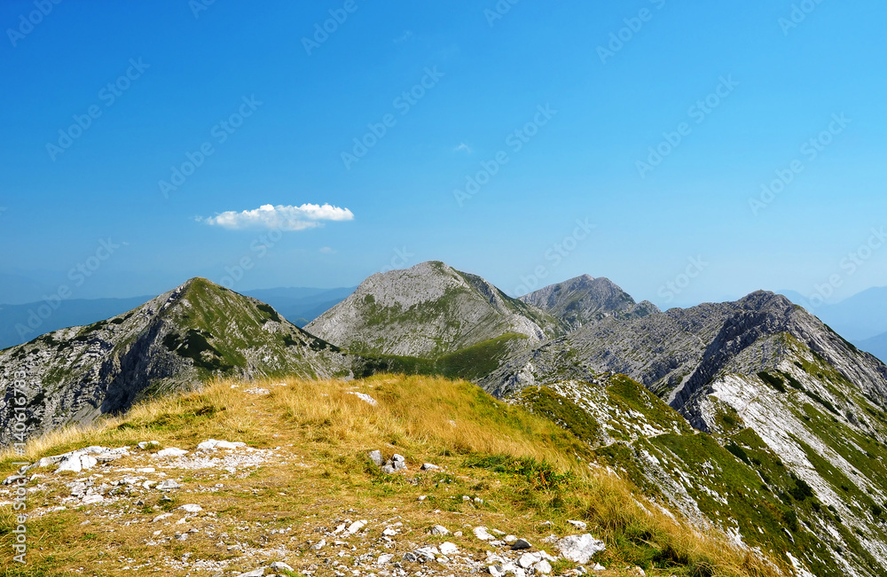 View from the top of the mount Rodica on Triglav National Park - Julian Alps, Slovenia