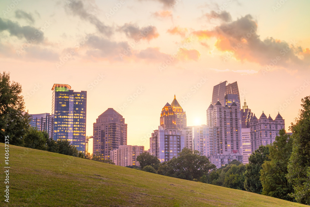 Photography Midtown Atlanta skyline