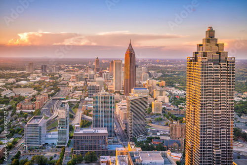 Skyline of Atlanta city