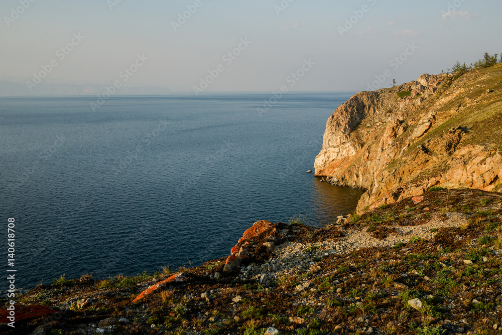 Baikal lake near Khuzhir villahe at Olkhon island in Siberia, Russia