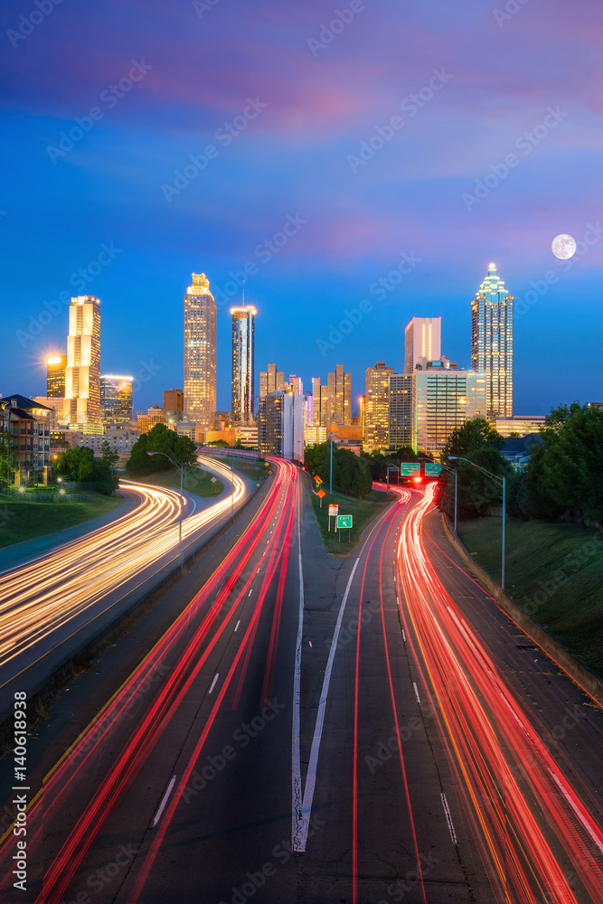 Fototapeta premium Skyline of Atlanta city