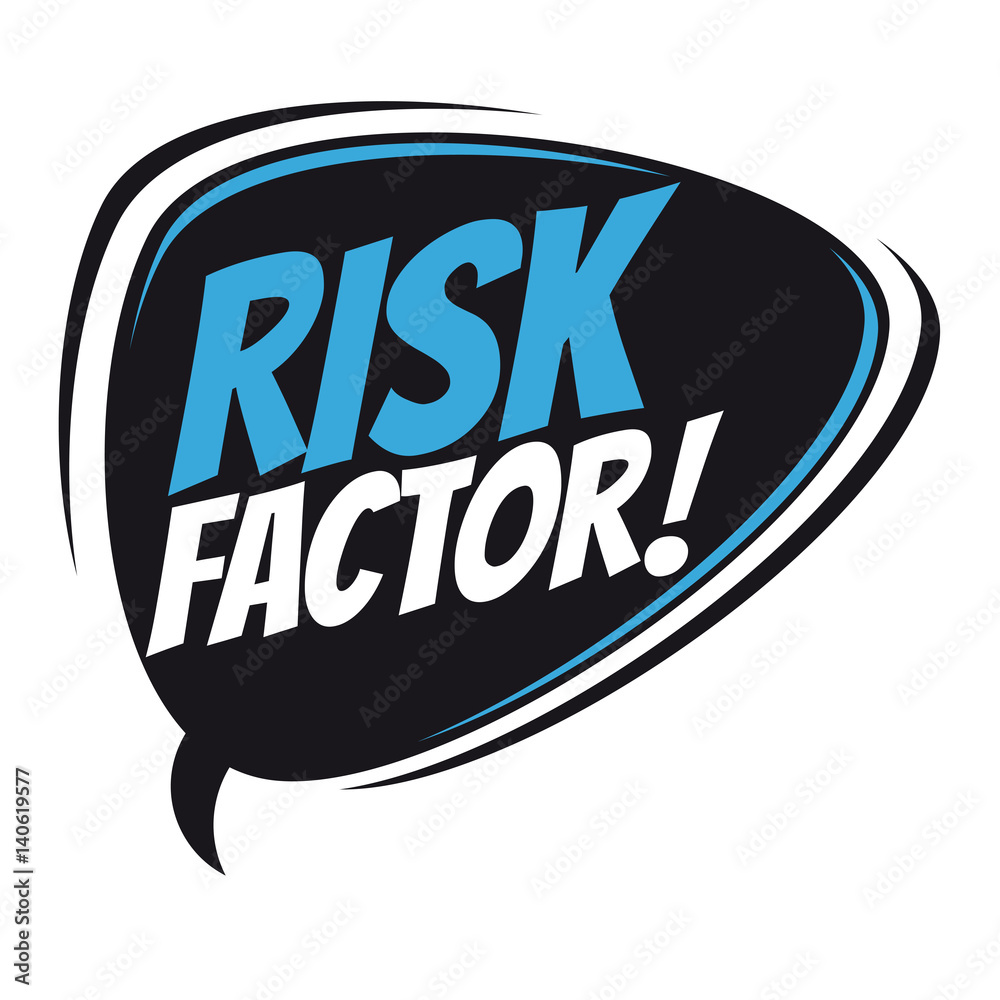 risk factor retro speech balloon Stock Vector | Adobe Stock