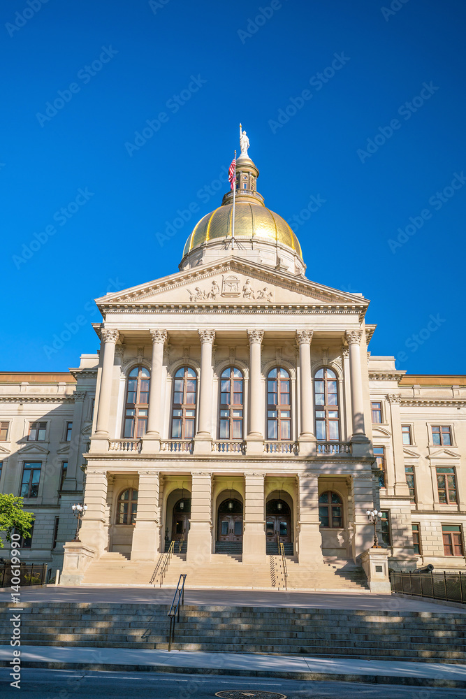 Naklejka premium Atlanta Georgia State Capital in USA