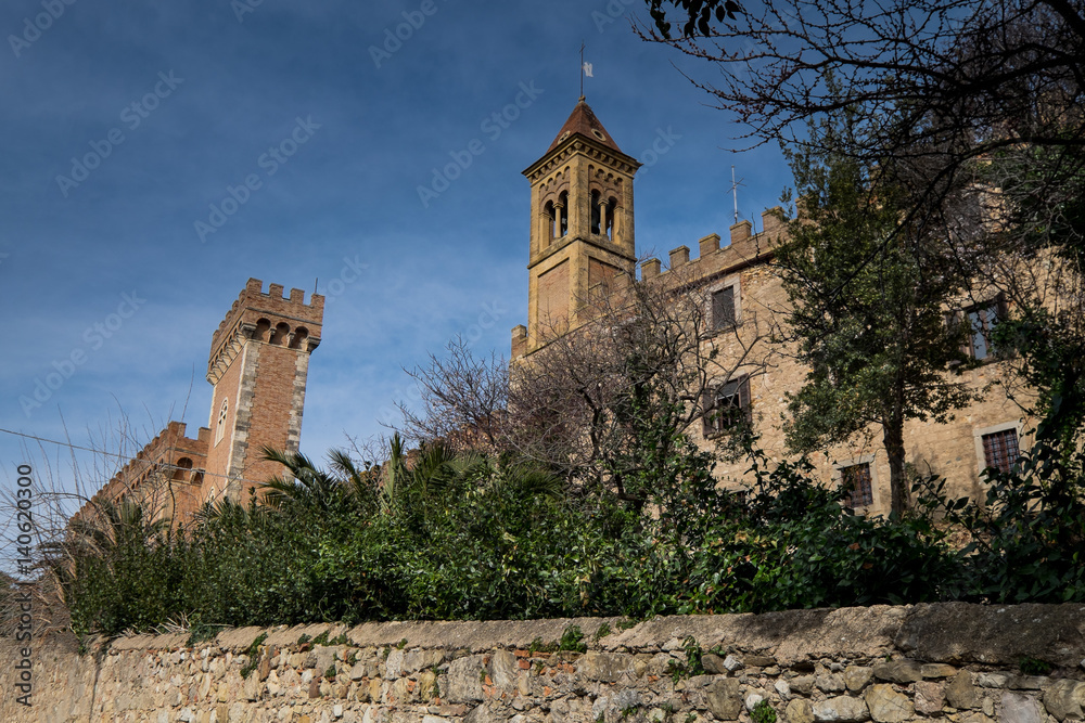 Bolgheri, Leghorn, Tuscany - The small village and medieval architecture, Italy
