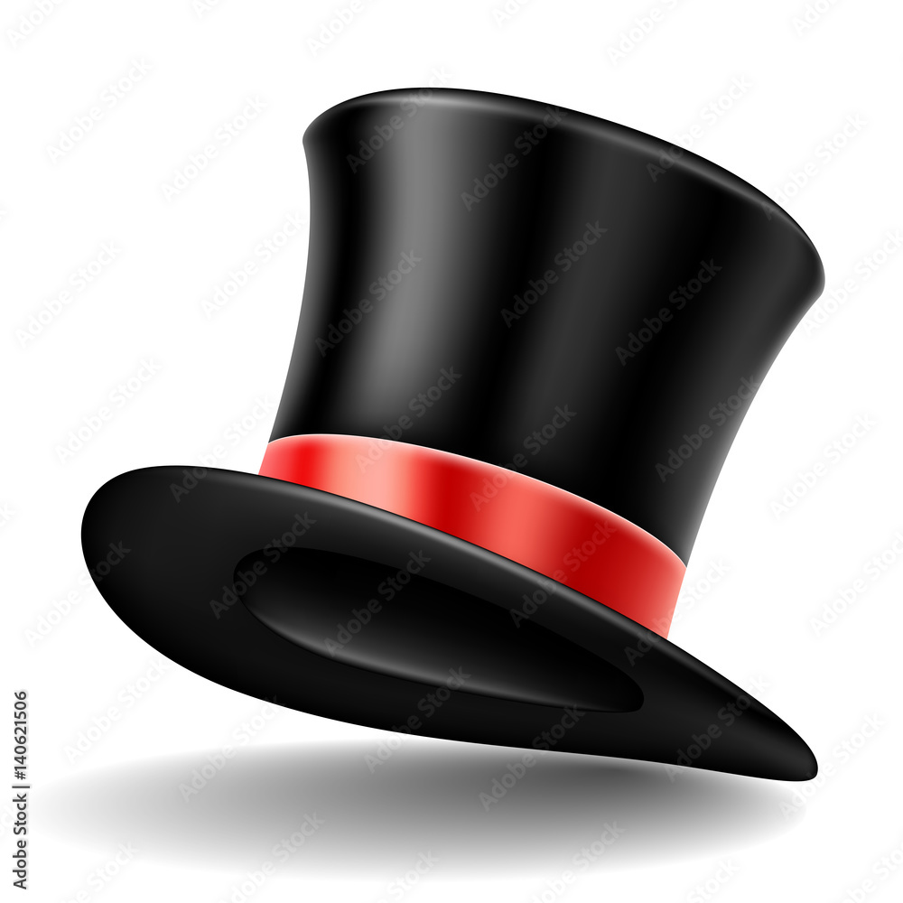 Red and black top hat clearance