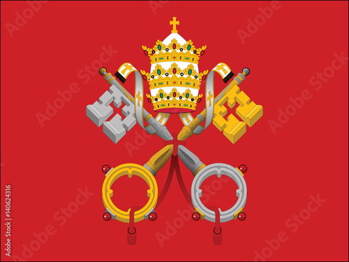 Amazing Vatican city vector