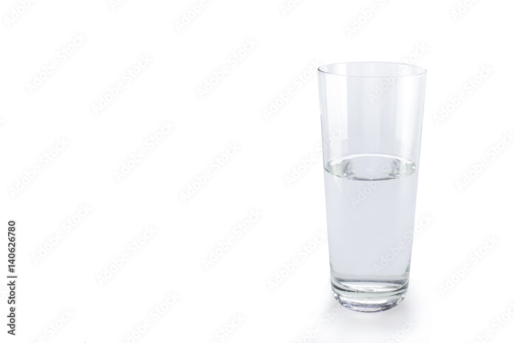 Glass of water isolated on white background Glass of water isolated on white background