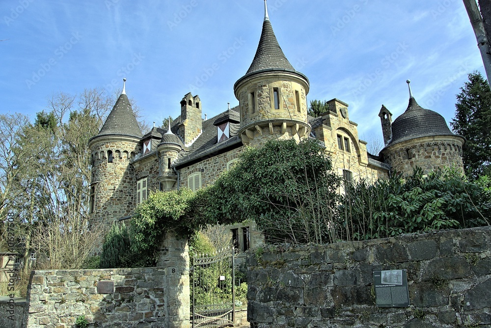 Eingang der Burg Dattenfeld in Dattenfeld an der Sieg