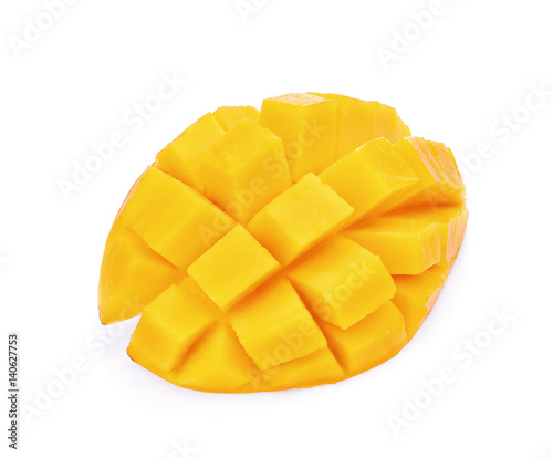 fresh mango isolated on white background