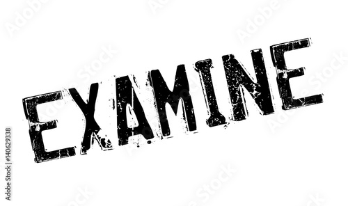 Examine rubber stamp. Grunge design with dust scratches. Effects can be easily removed for a clean, crisp look. Color is easily changed.