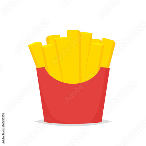 French fries vector