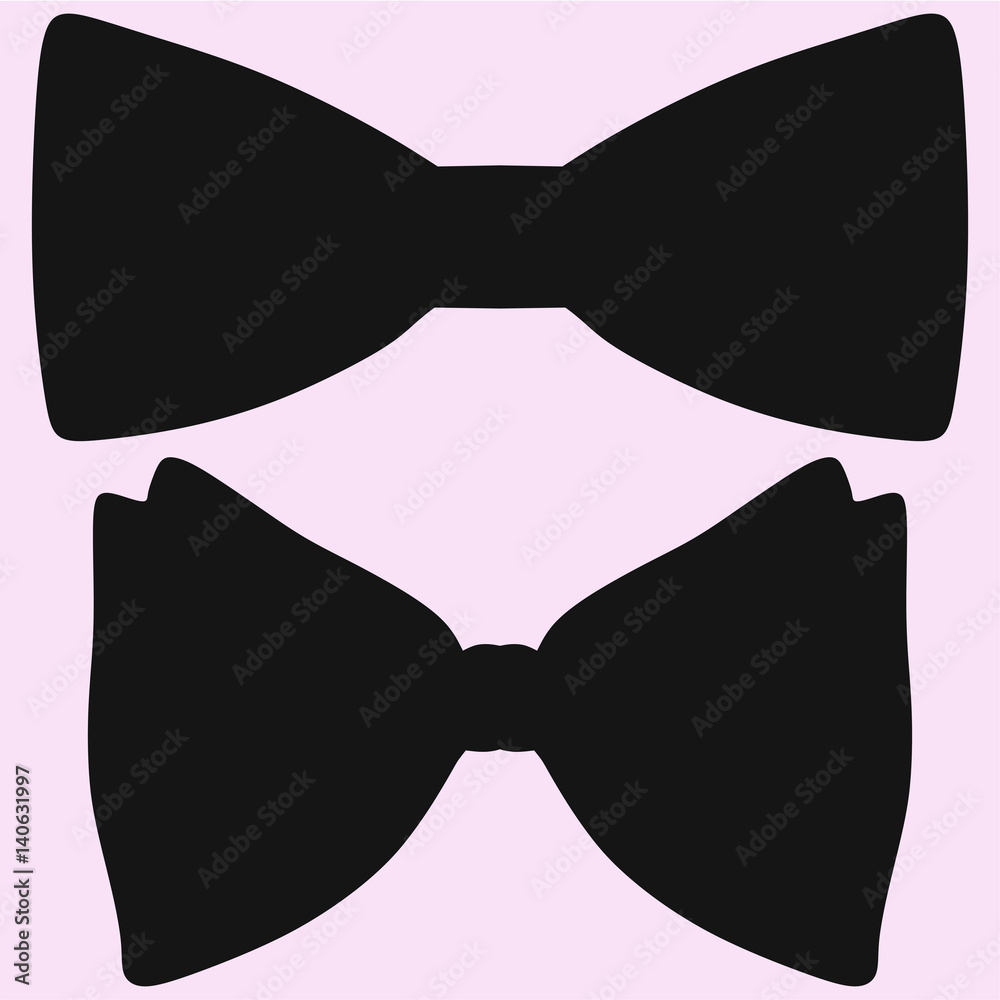 bow tie vector silhouette isolated Stock Vector | Adobe Stock