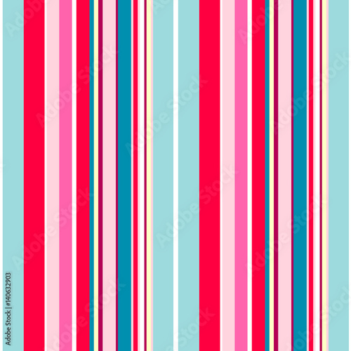 Summer striped seamless pattern. Colorful lines vector background. Cheerful colors with fun stripes
