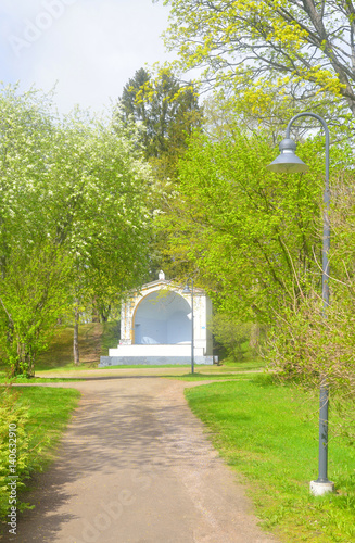 Landscape in Pusupuisto Park of Lappeenranta. photo