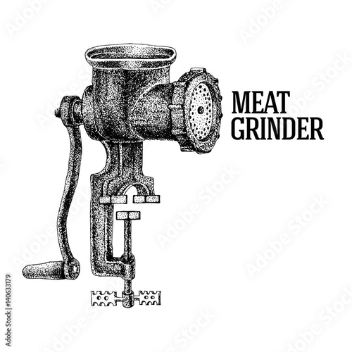 Meat grinder. Vector illustration
