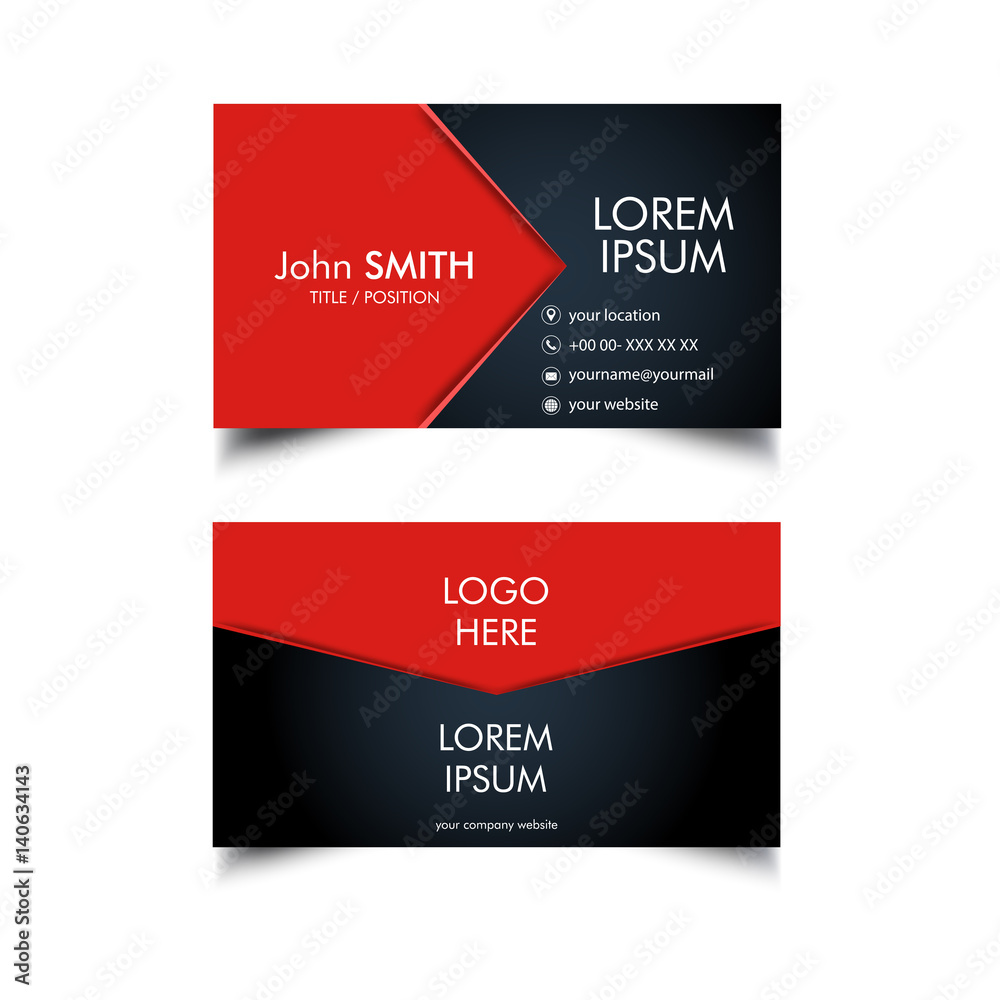 Golden Business Card Template, Vector, Illustration Golden Business Card Template, Vector, Illustration