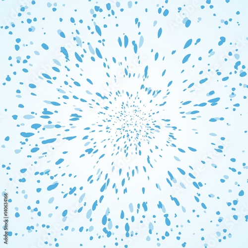 Snow explosion. Winter background. New year vector illustration